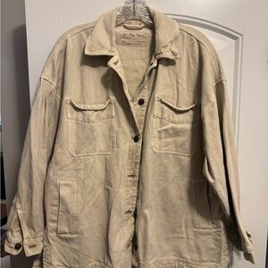 We The Free Beige Jean Jacket